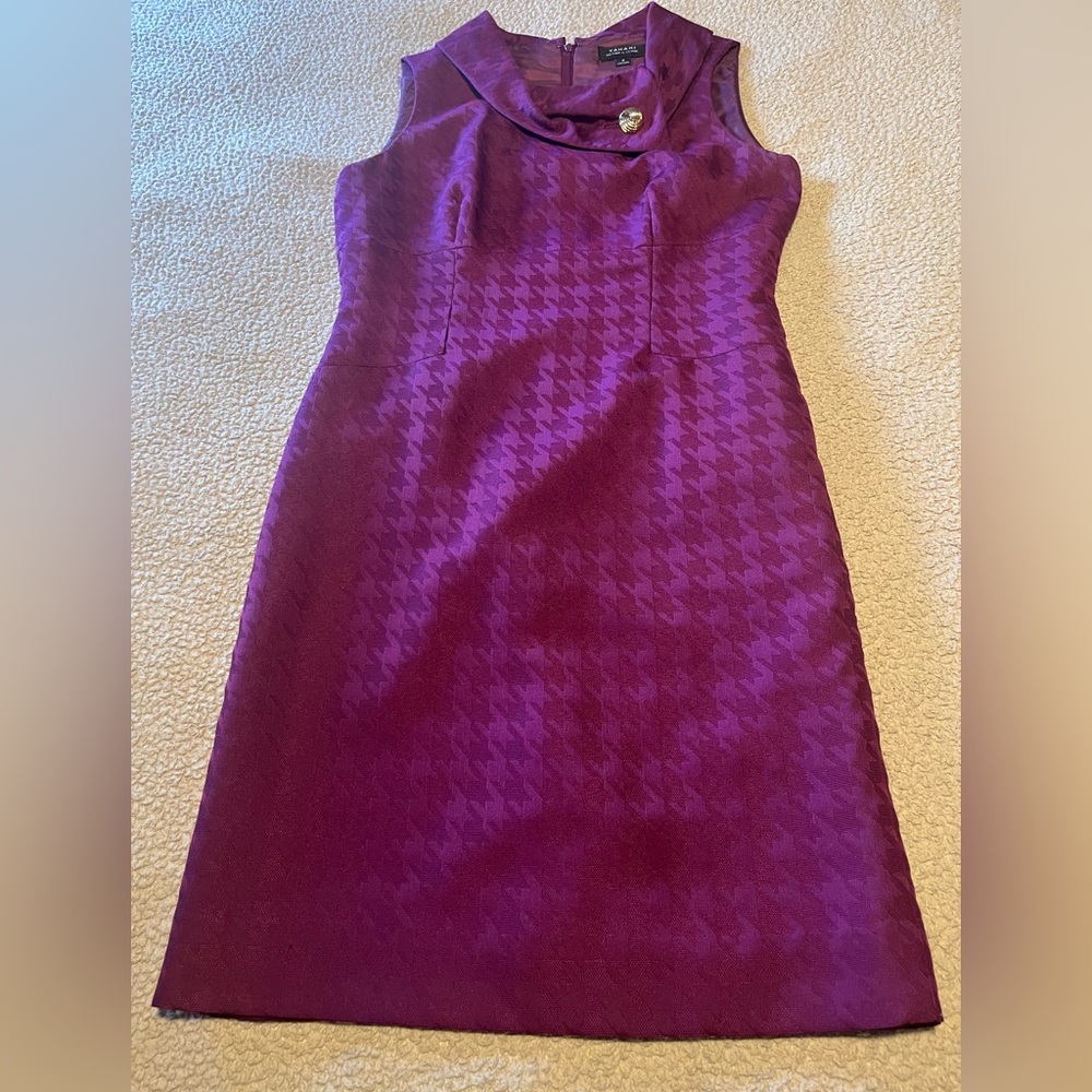 Size 4 - Tahari Purple Vintage midi Dress